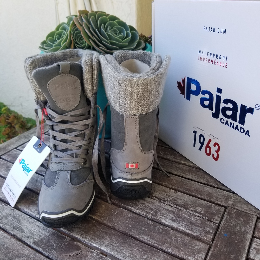 NWT Grey Pajar winter waterproof boots fits 5.5/6